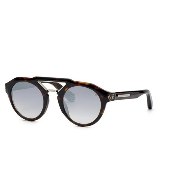NWT PHILIPP PLEIN SUNGLASSES DARK HAVANA - Picture 1 of 4
